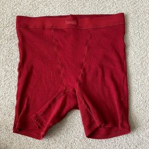 Skims Brick Red Shorts